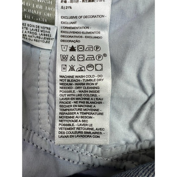 Levis Premium Baggy Dad Jeans Womens 31 Blue Medium Wash High Rise Denim Wide - Picture 12 of 16